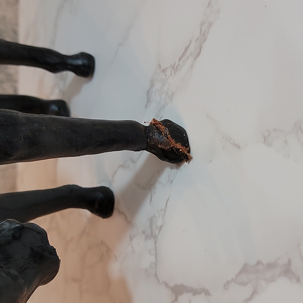 Vintage Leather Bull Statue - Picture 9 of 9